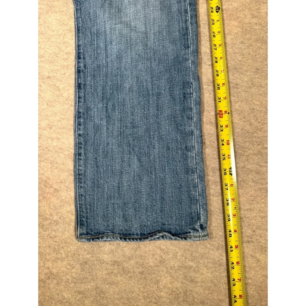 Levis 501 Original Fit Jeans Mens 38x30 Blue Denim Cotton High Rise Straight Leg